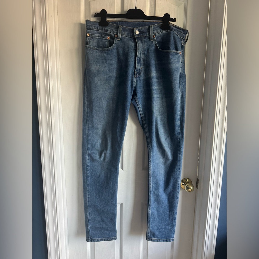 Men Levi's 512 Blue Denim Jeans with Classic Label 34x32